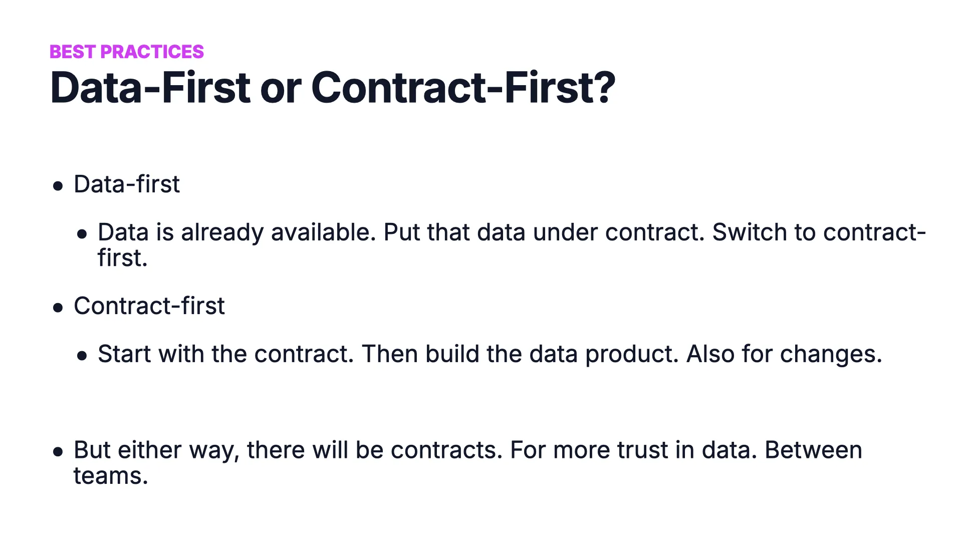 Slide 34: Data-First or Contract-First?