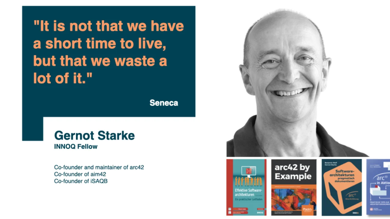 Gernot Starke -- INNOQ Fellow, co-founder of arc42, aim42, and iSAQB