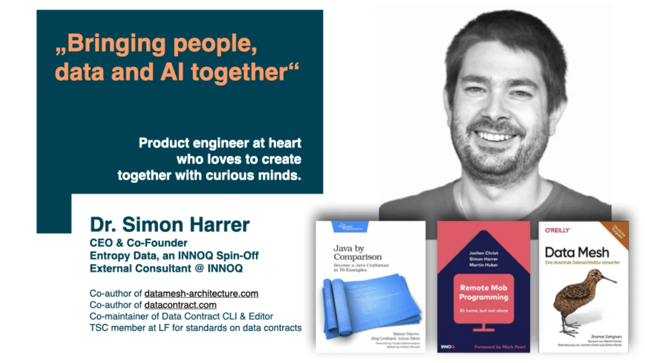 Simon Harrer -- CEO & Co-Founder of Entropy Data, ex-INNOQ